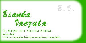 bianka vaczula business card